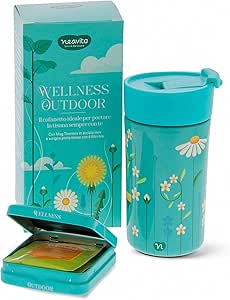 Neavita Cofanetto Wellness Outdoor con Mug Thermos 300ml e 4 Filtri Tisane Misti